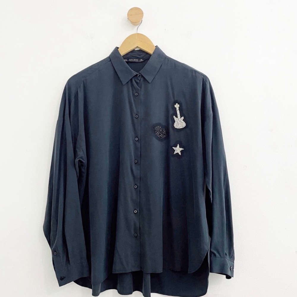 Zara blouse with rockstar embellishments